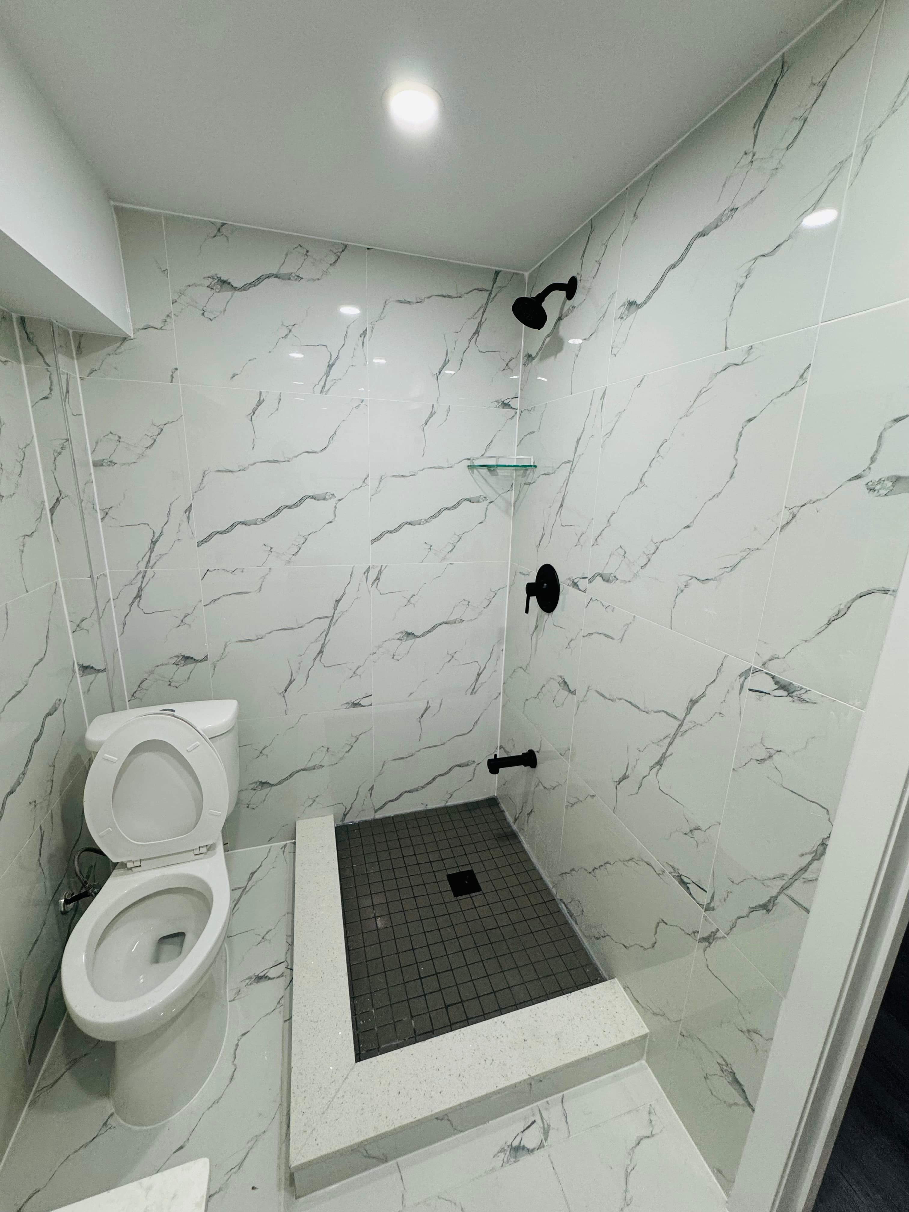 Luxury washroom finish by League Construction